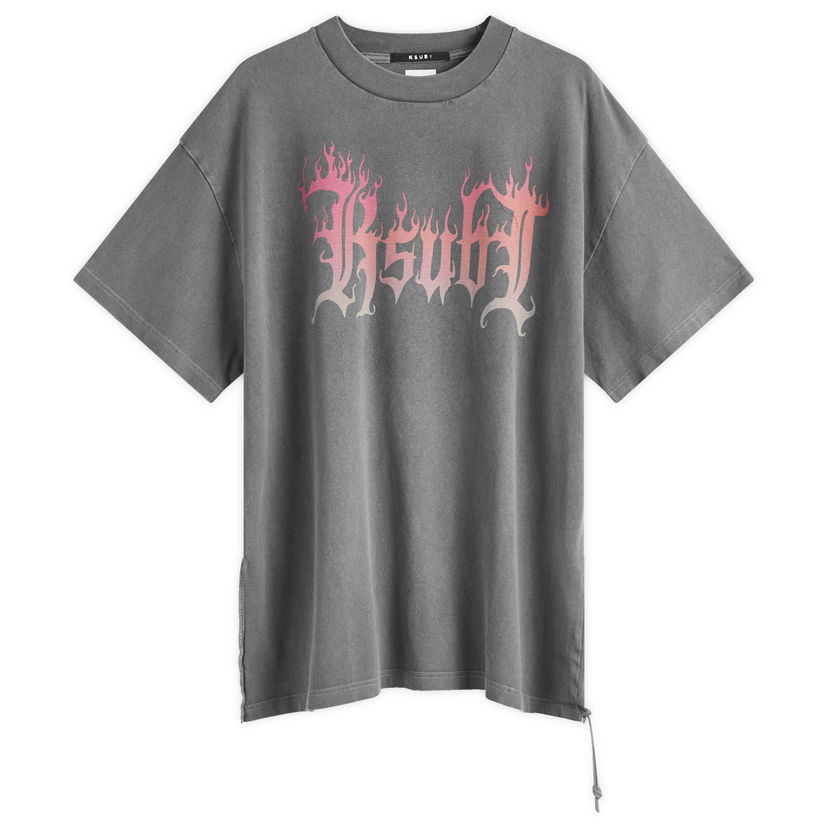 T-paita Ksubi Fuego Ekcess T-Shirt, Size Large Harmaa | MPS25TE026