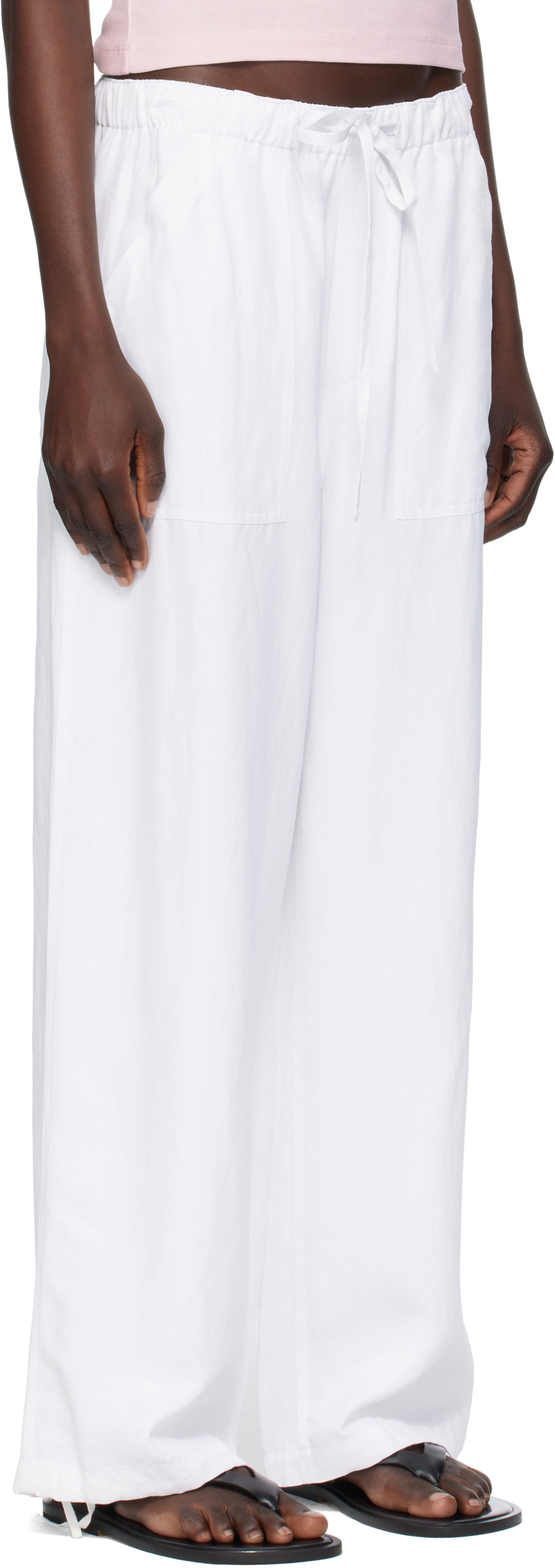 Housut rag & bone rag & bone Adina Beach Trousers Valkoinen | WAW25P70082908, 1