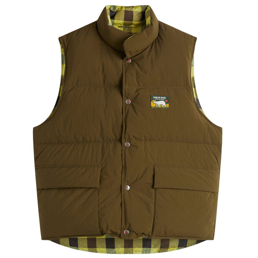 Liivi Human Made Reversible Down Vest, Size Large, Human Made Vihreä | HM28JK034-OD