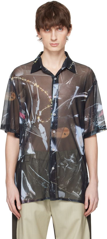 Paita Serapis Serapis Sougiades Grid Mesh Shirt Musta | SS25_MS_1S, 0