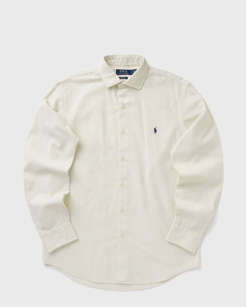 Paita Polo by Ralph Lauren Custom Fit Corduroy Sport Shirt Valkoinen | 710P00518012