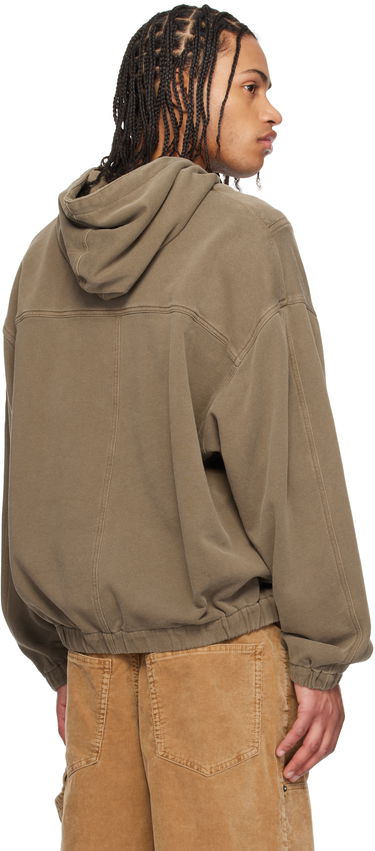 Huppari ISABEL MARANT Isabel Marant Yanis Quarter-Zip Hoodie Vihreä | 25PSW0155HA-C1G05H, 2