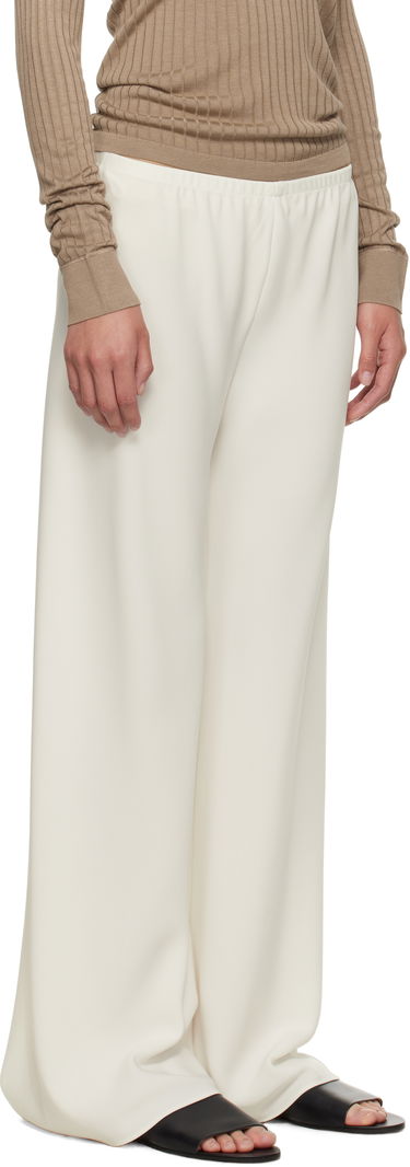 Housut The Row Gala Wide Leg Trousers Valkoinen | 1766-W1968, 4