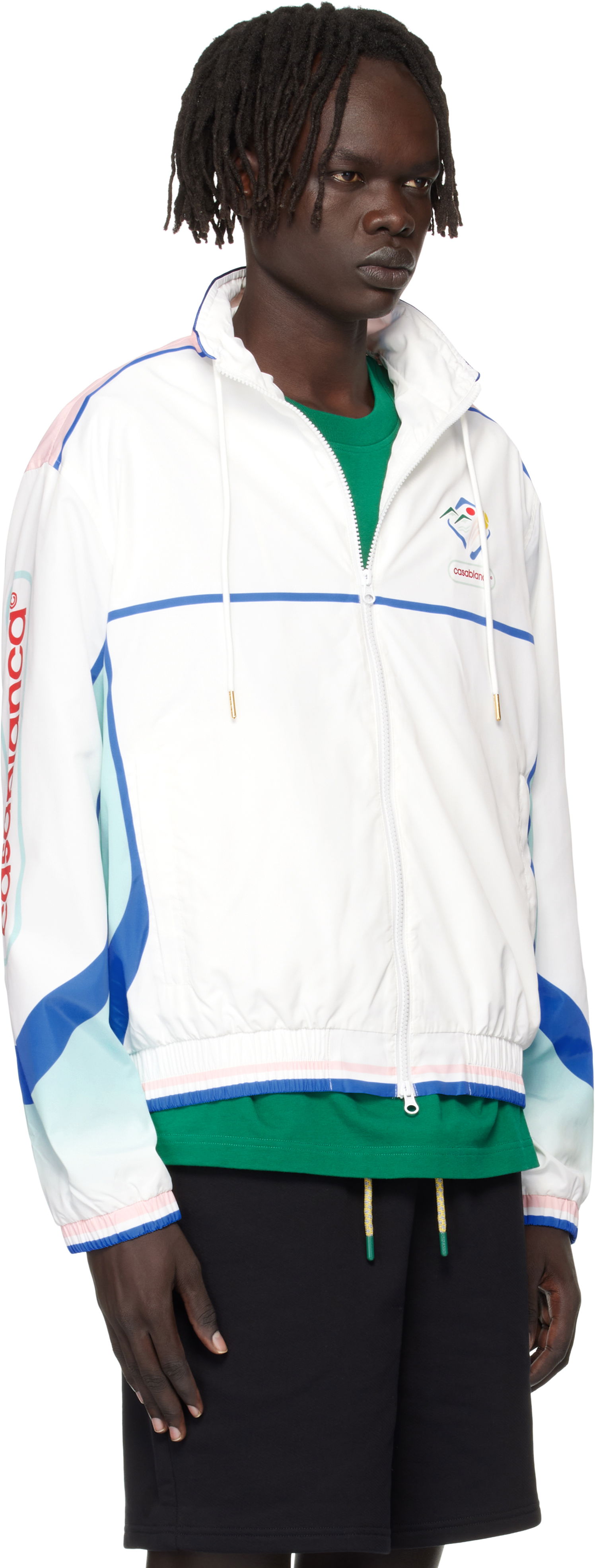 Tuulitakki Casablanca Casablanca Casa Sportif Windbreaker Jacket Valkoinen | U-MPF25-JK-033-01, 1