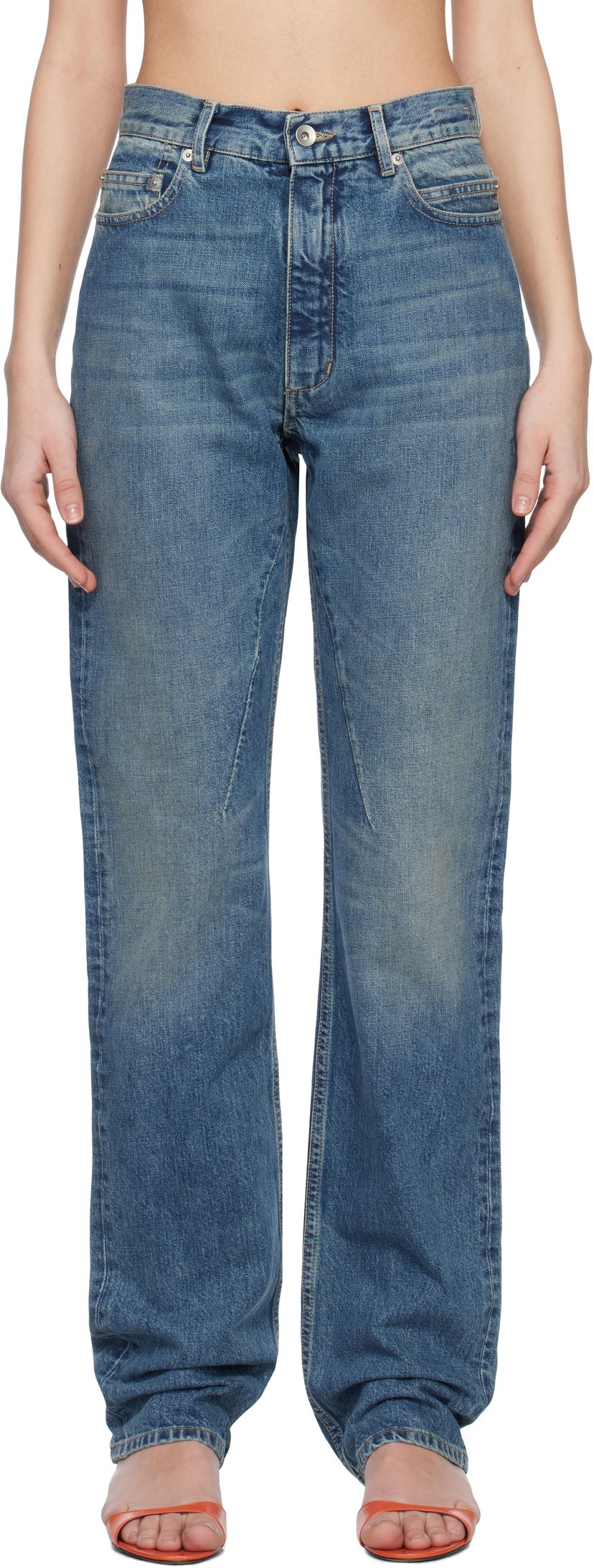 Jeans Rick Owens Rick Owens DRKSHDW Hollywood Granbury Jeans Sininen | DS01E3315 DWB