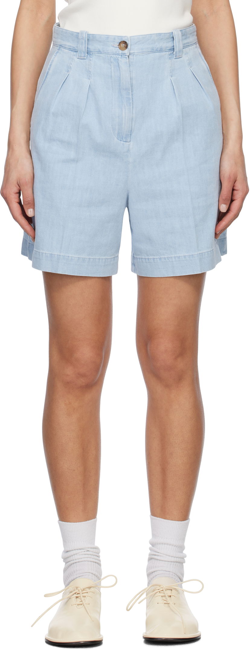 Shortsit A.P.C. A.P.C. Nola Denim Shorts Sininen | COGXX-F10201