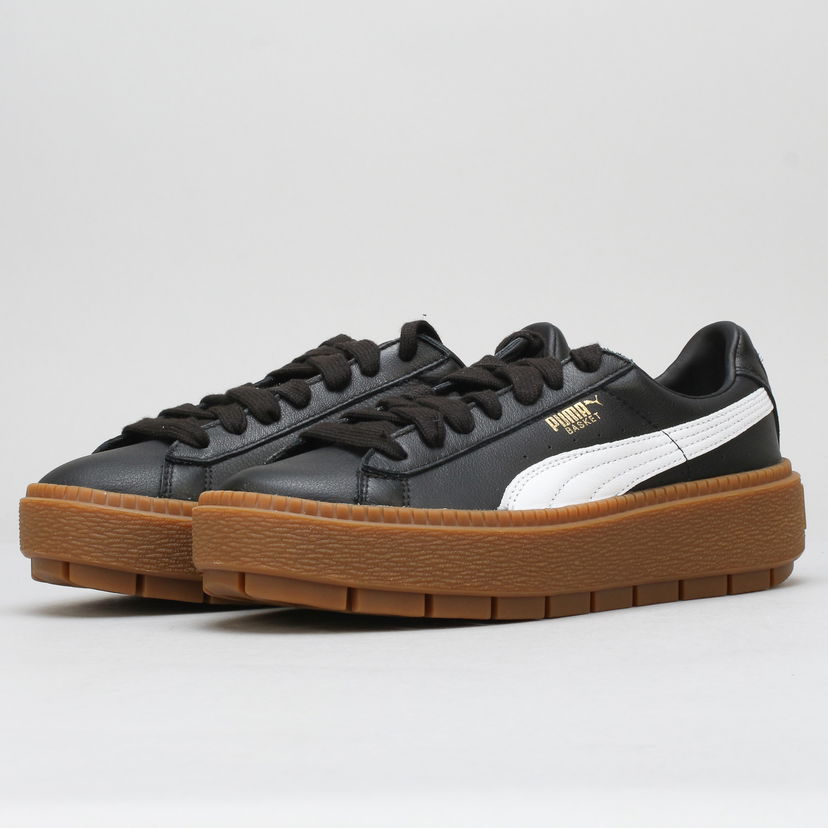 Tennarit ja kengät Puma Platform Trace L Wn's black - white Musta | 366109 01