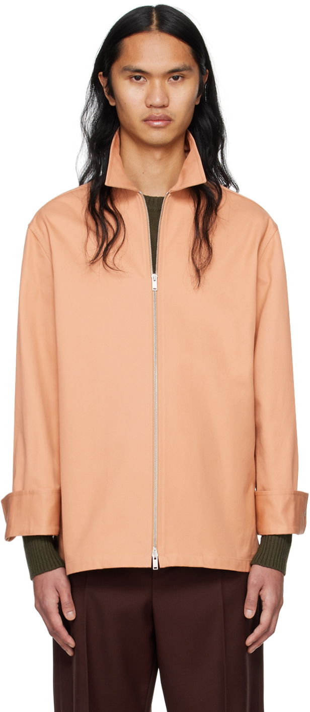 Paita Jil Sander Zip Shirt Vaaleanpunainen | J22DL0178_J45217
