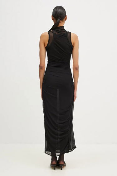 Mekko Coperni Maxi Mesh Dress Musta | COPR107557, 2