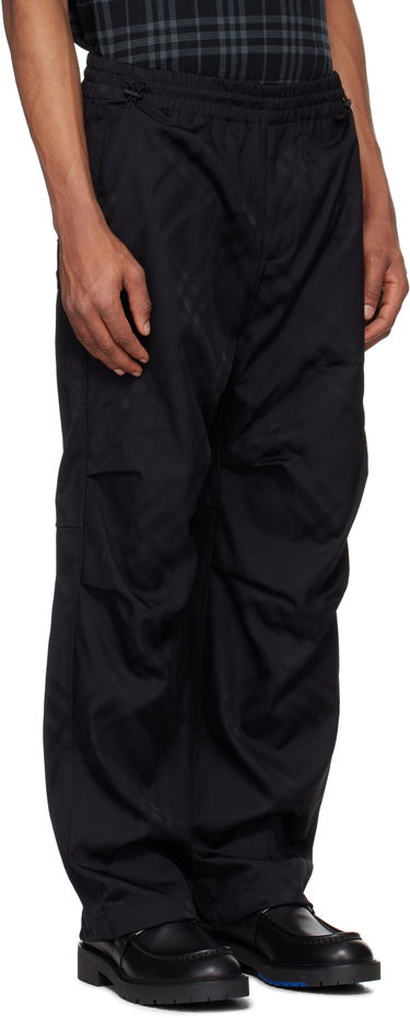 Cargo housut Burberry Burberry Check Nylon Track Pants Musta | 8103963, 1