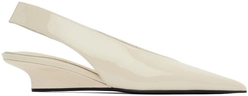 Tennarit ja kengät TOTEME 'The Wedge-Heel' Slingback Pumps Beige | 244-WAS0165-LE0091