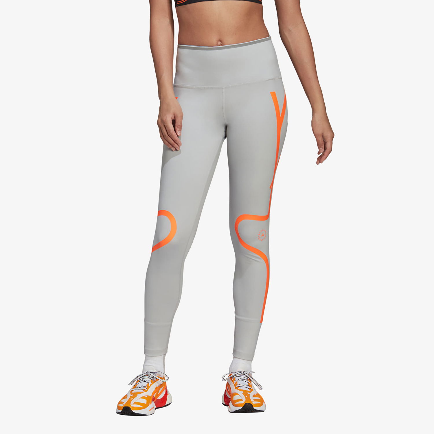 Leggingsit adidas Performance Stella McCartney x True Pace Tight Harmaa | HD9116, 0