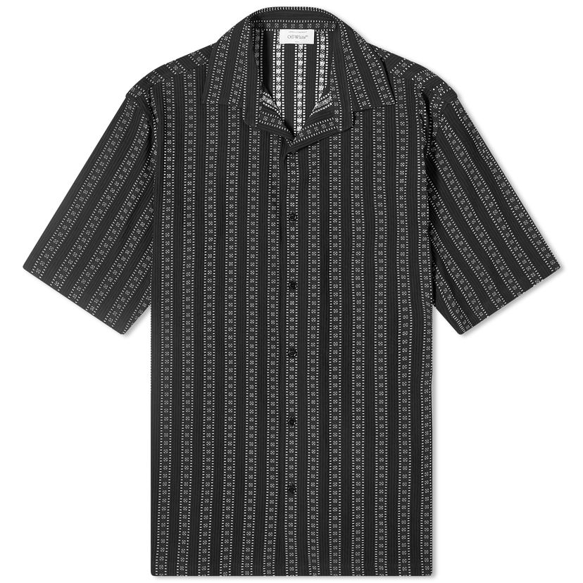 Paita Off-White Arrow Stripe Vacation Shirt Sininen | OMGG013S24FAB0018200