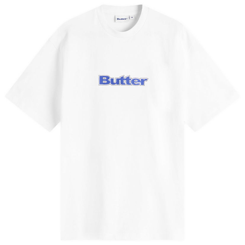 T-paita Butter Goods Outline Logo T-Shirt, Size Large Valkoinen | BG253100-WHT