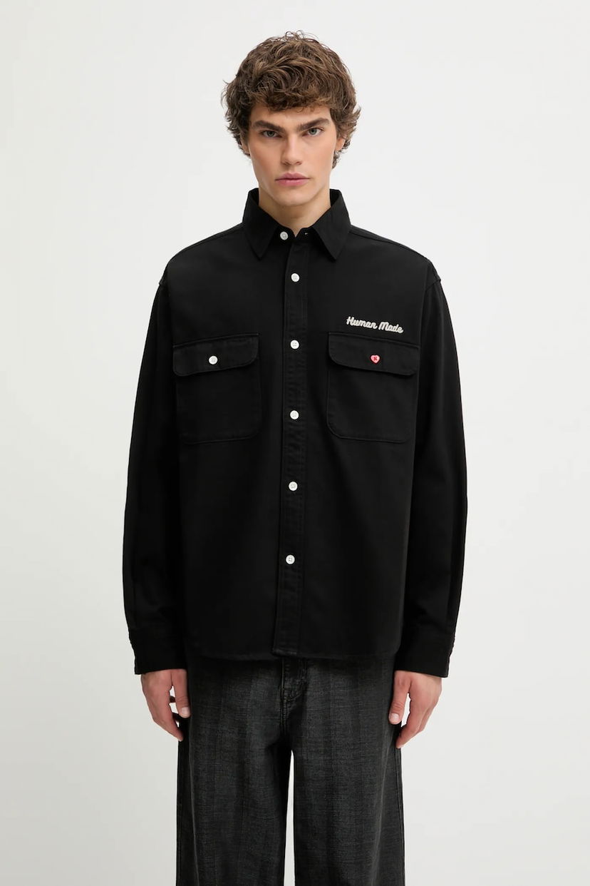 Paita Human Made Human Made Relaxed Fit Overshirt Musta | HM30SH014