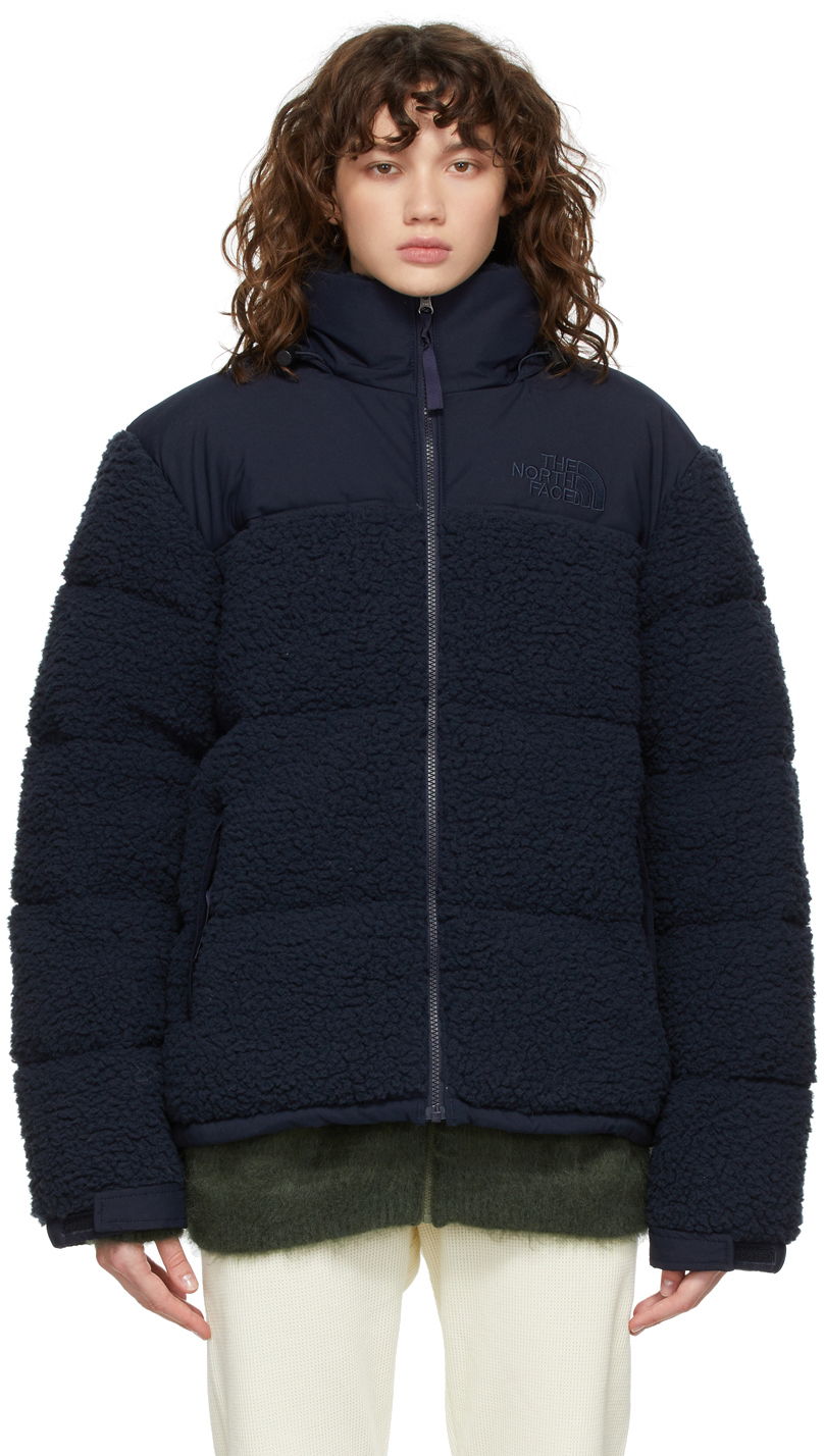 Puffer takki The North Face Sherpa Nuptse Down Navy Tummansininen | NF0A5A84