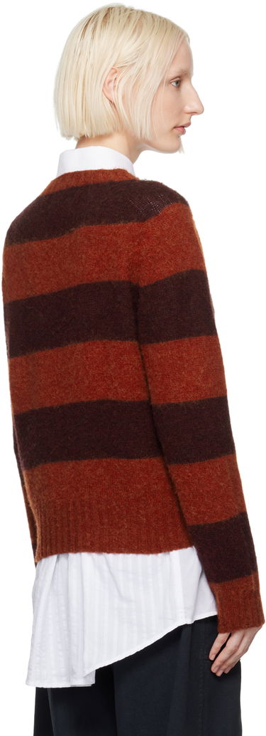 Villapaita YMC YMC Jets Striped Wool Blend Sweater Punainen | Q8XAB, 2