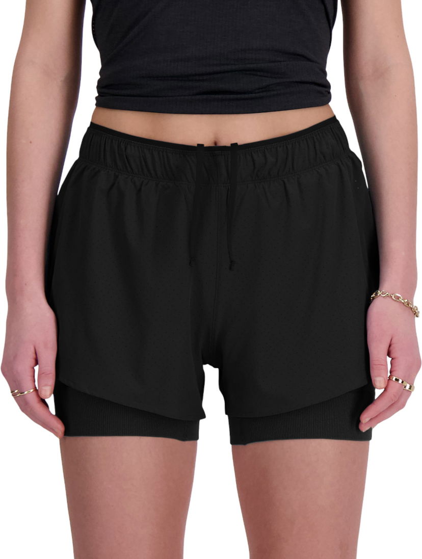 Shortsit New Balance RC 2-in-1 Short 3" Musta | ws41287-bk