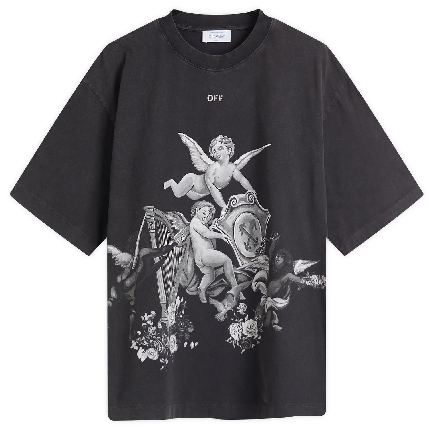 T-paita Off-White Putti Skate Graphic Tee, Size Large Musta | OMAA120S25JER0011301, 1