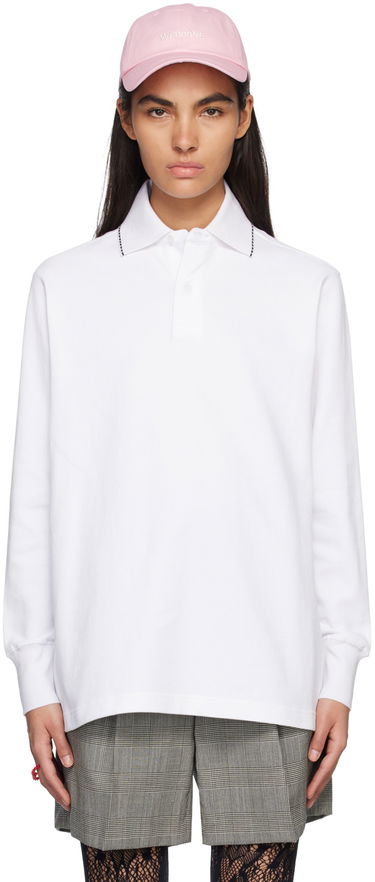 Poolopaita We11done We11done Scalloped Polo Valkoinen | WD-TT1-23-819-U-WH, 0
