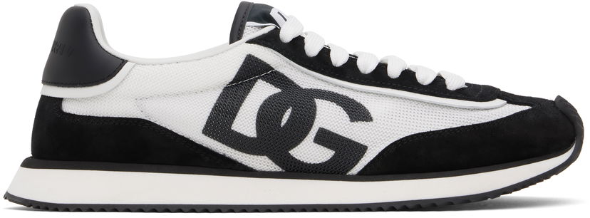 Tennarit ja kengät Dolce & Gabbana Mixed-Material 'DG' Cushion Valkoinen | CS2288 A5355