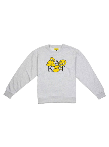 Huppari MARKET Bubble Letter Crewneck Sweatshirt Harmaa | 396000847