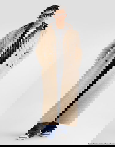 Takit Dolce & Gabbana Dolce & Gabbana Double-Breasted Long Coat Beige | G050KTFUZECS8230, 1