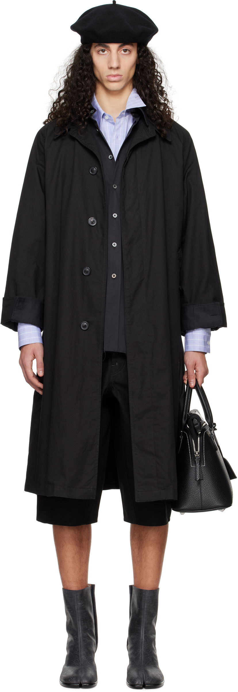 Trenssitakki Maison Margiela Maison Margiela Layered Trench Coat Musta | S50AH0137 M35354