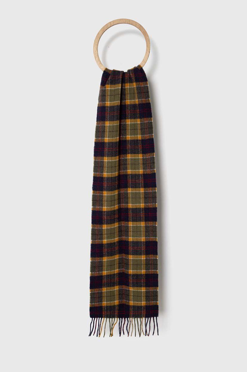 Huivi Barbour Checked Wool Scarf Vihreä | USC0001