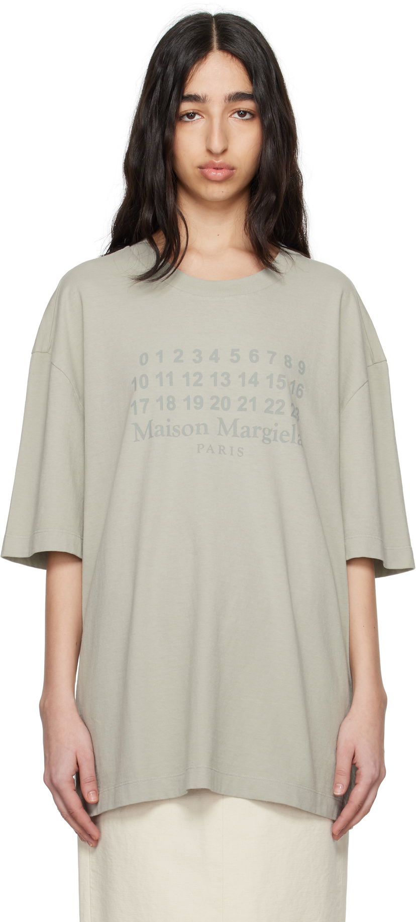 T-paita Maison Margiela Maison Margiela Numeric Logo T-Shirt Vihreä | S50GC0716 S24567
