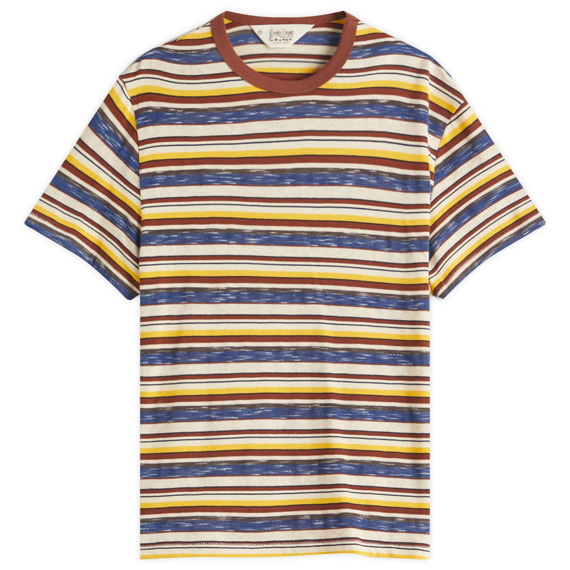 T-paita Brain Dead Brain Dead Toni Stripe T-Shirt Monivärinen | BDS25T000O43-YEL