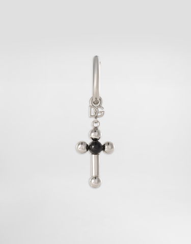 Korvakorut Dolce & Gabbana Dolce & Gabbana Single Earring with Cross Charm Metallinen | WER5M4W111187655, 2