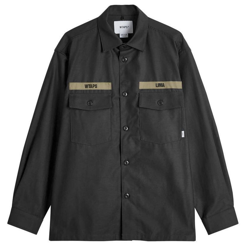 Paita WTAPS Utility Shirt Musta | 242WVDT-SHM01-BLK