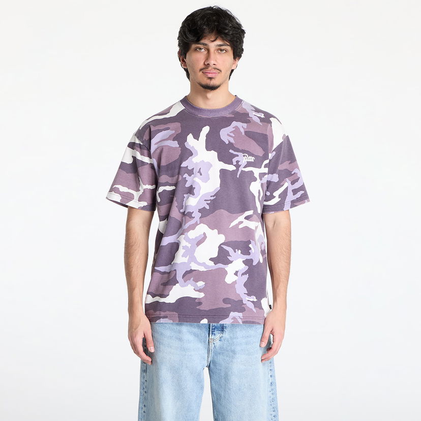 T-paita Patta Patta Basic Woodland Camo T-Shirt Violetti | POC-BS25-1000-294-0003-184