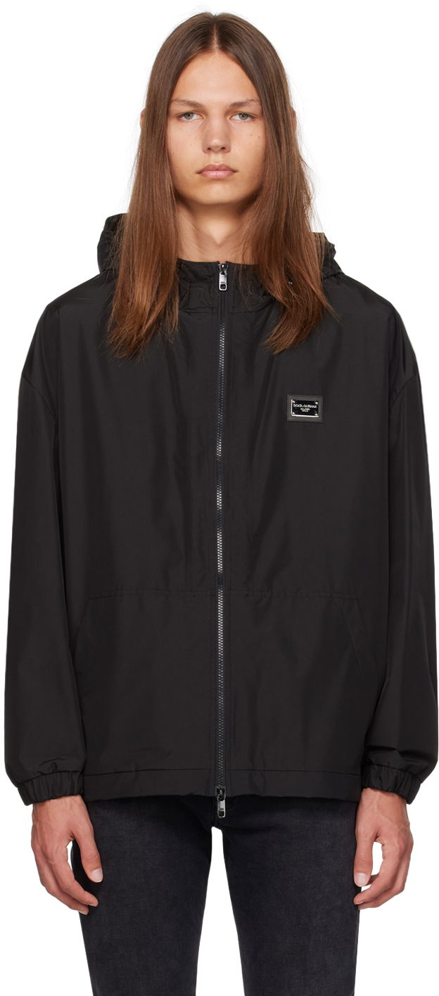 Huppari Dolce & Gabbana Black Hooded Jacket Musta | G9ABQTHUMEX