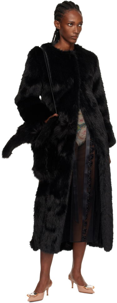 Olkalaukku Simone Rocha Simone Rocha Faux Fur Hare Crossbody Bag Musta | BAG197B 0815, 3
