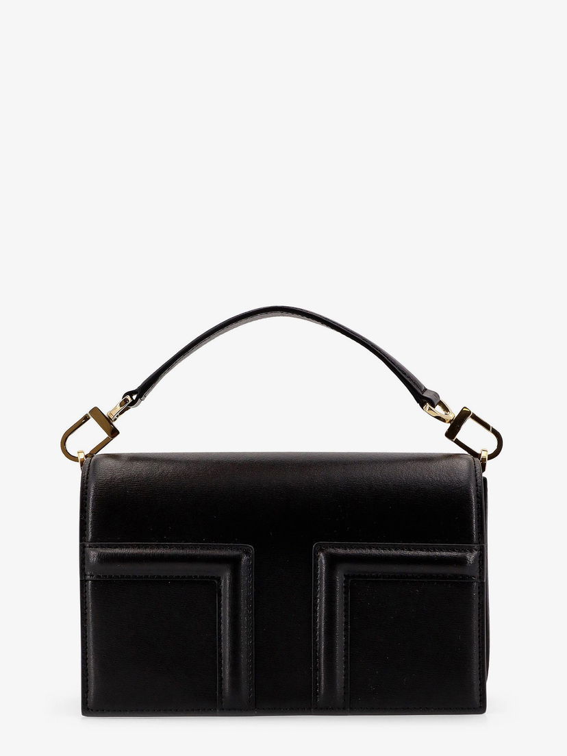 Käsilaukku TOTEME Toteme T-Flap Shoulder Bag Musta | 244WAL0049LE0025001