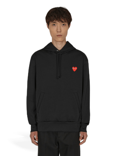 Huppari Comme des Garçons Play Pullover Hoody Musta | P1T174-1