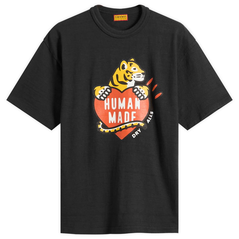 T-paita Human Made Tiger Heart Graphic T-Shirt, Size Large Musta | HM30TE007-BLK