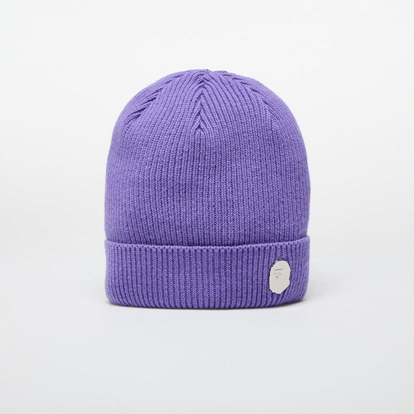 Pipo BAPE One Point Knit Beanie Violetti | 001HTK801304M PUR
