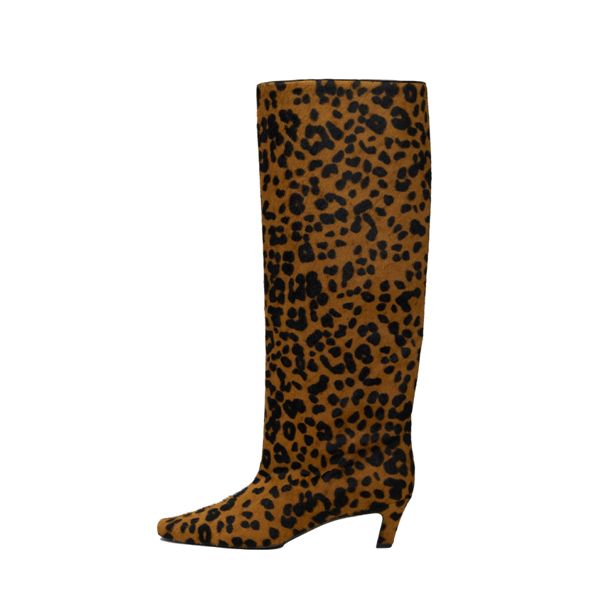 Tennarit ja kengät TOTEME Wide Shaft Calf Hair Boots Ruskea | 243-WAS3114-LE0070