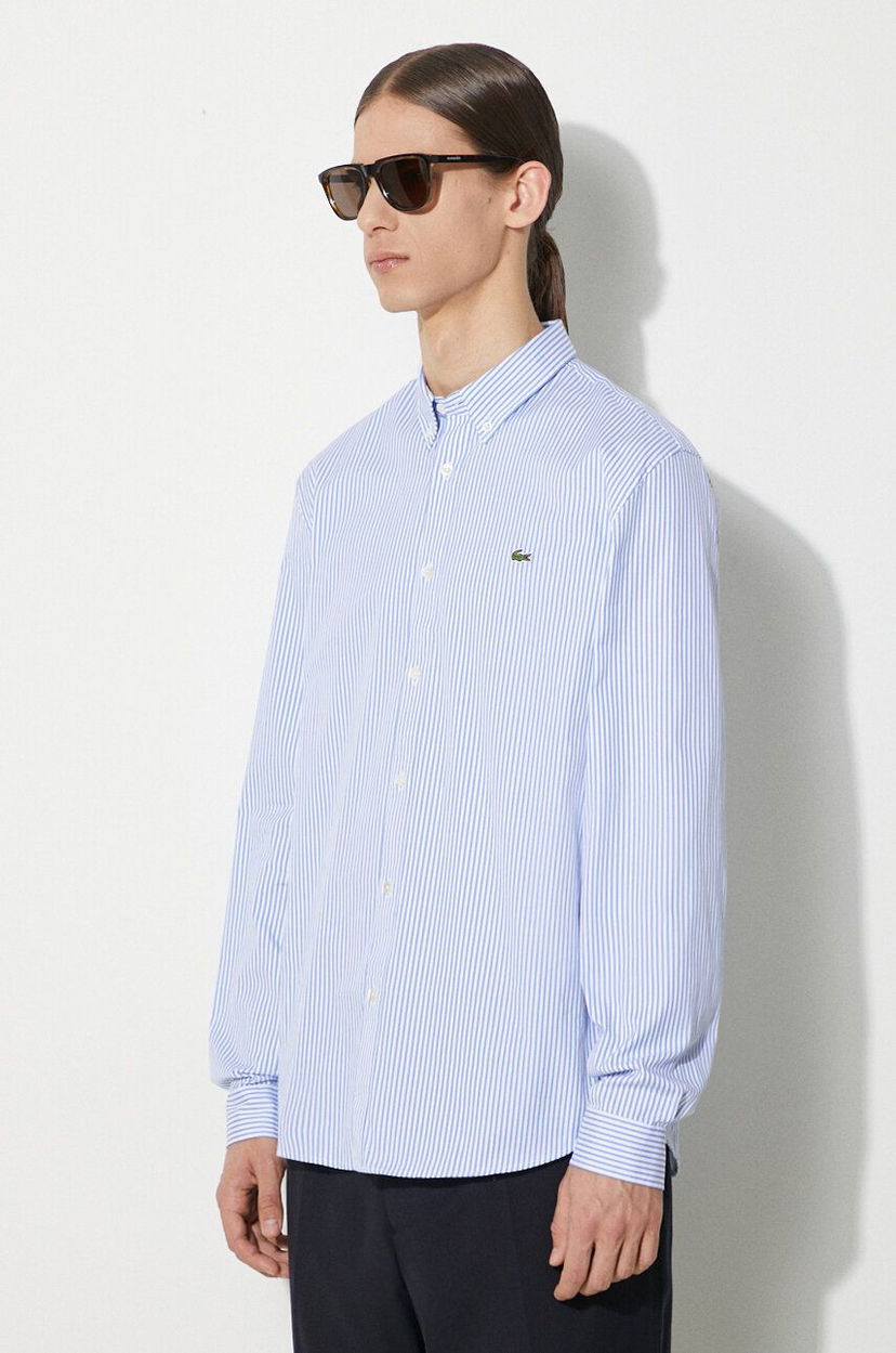 Paita Lacoste Lacoste Regular Fit Button-Down Shirt Sininen | CH2936