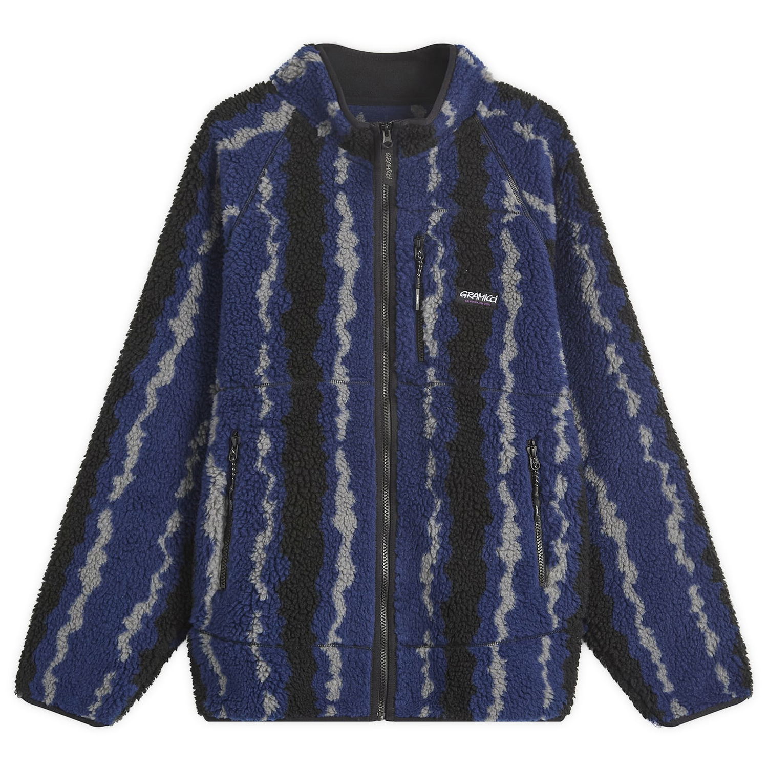 Takki GRAMICCI Gramicci Ripple Sherpa Fleece Jacket Sininen | G5FU-J043-NVR, 1