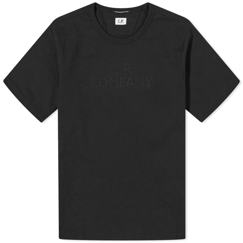 T-paita C.P. Company 30/2 Mercerized Jersey Twisted Logo T-Shirt Musta | CMTS148A-006203W-999