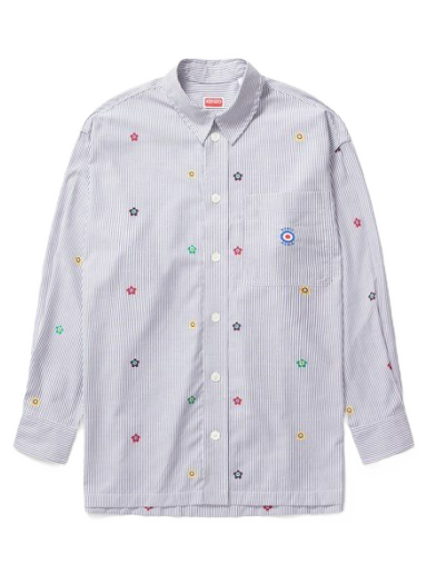 Paita KENZO Target Oversized Shirt Harmaa | FD65CH5079LJ.97