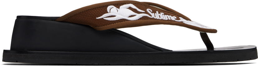 Uimapuvut Tory Burch Tory Burch Sublime Wedge Flip-Flops Musta | 173758-961