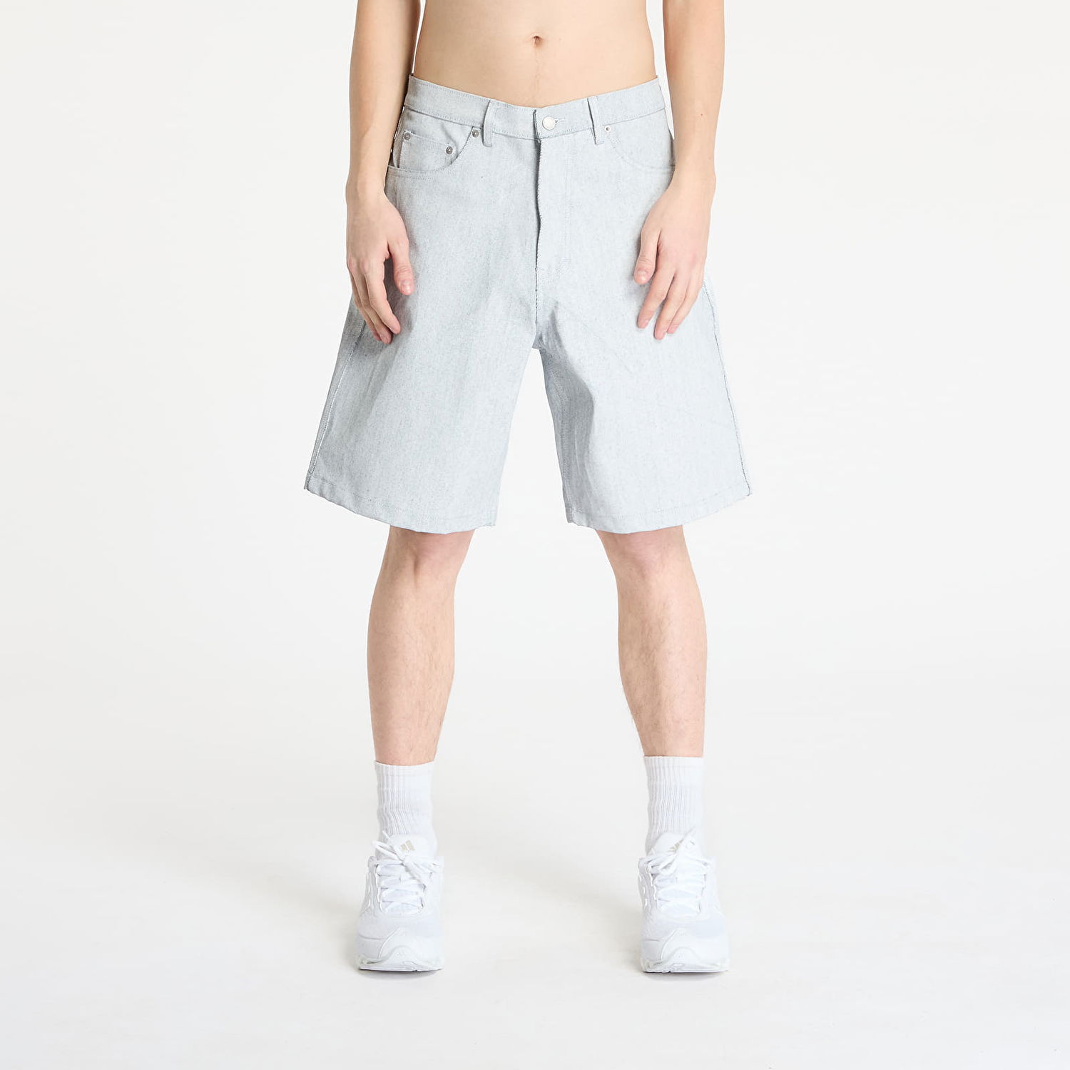 Shortsit Pleasures Pleasures Baggy Jorts 28 Harmaa | P25SP031 WHITE, 0