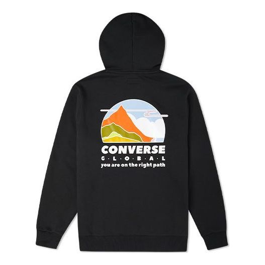Huppari Converse Loose Graphic Hoodie Musta | 10022725-A01