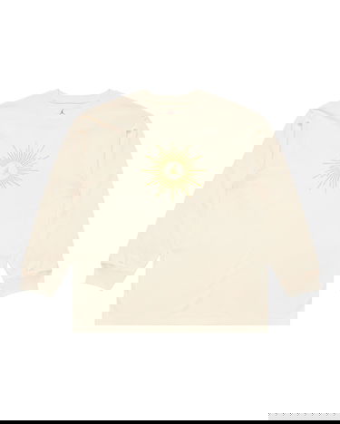 T-paita Jordan Air Jordan WMNS FLIGHT LONGSLEEVE OVERSIZED TEE 'Heiress of Optimism' Beige | FN5356-294, 0