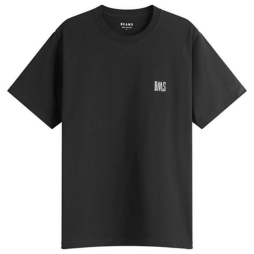 T-paita BEAMS BMS Logo T-Shirt, Size Large Musta | 1104-1321-803-19